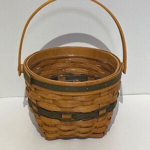Longaberger Christmas Collection 1994 Edition Jingle Bell Woven Wooden Basket